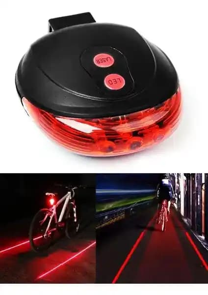 Taled Bisiklet LED Lazer Işığı Güvenlik Şeritli Arka Stop Lambası Ürün Özellikleri ve Kullanım Rehberi