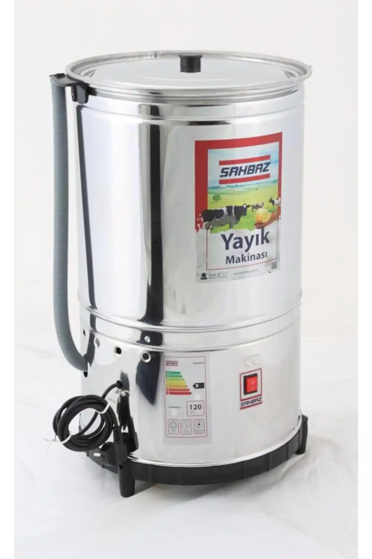 20 Litre Elektrikli Ayran ve Tereyağı Yapma Makinesi Paslanmaz Çelik Tasarım