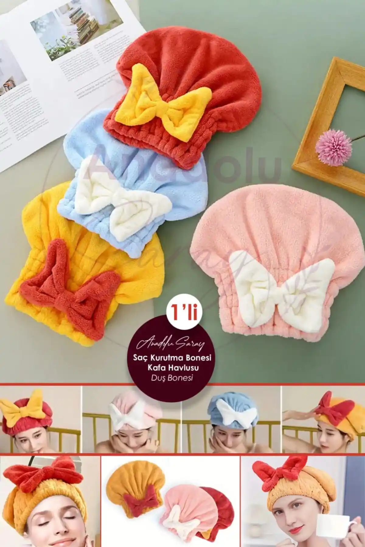 Anadolu Saray Tüm Saçlara Uyumlu Mikrofiber Saç Kurutma Bonesi İncelemesi