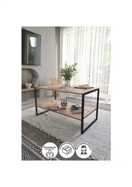 Bofigo 50x90 Metal Orta Sehpa Modern ve Dayanıklı Tasarımıyla Ev ve Ofis Kullanımı İçin