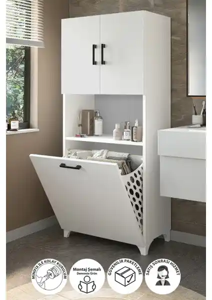 Bofigo Damla Çok Amaçlı Dolap Modern Tasarım ve Dayanıklı Malzeme ile Üstün Depolama Çözümü