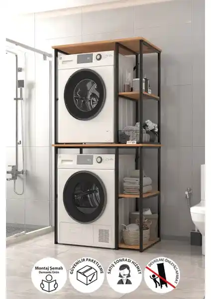 Bofigo Metal Çamaşır ve Kurutma Makinesi Dolabı Modern Tasarım ve Dayanıklılık