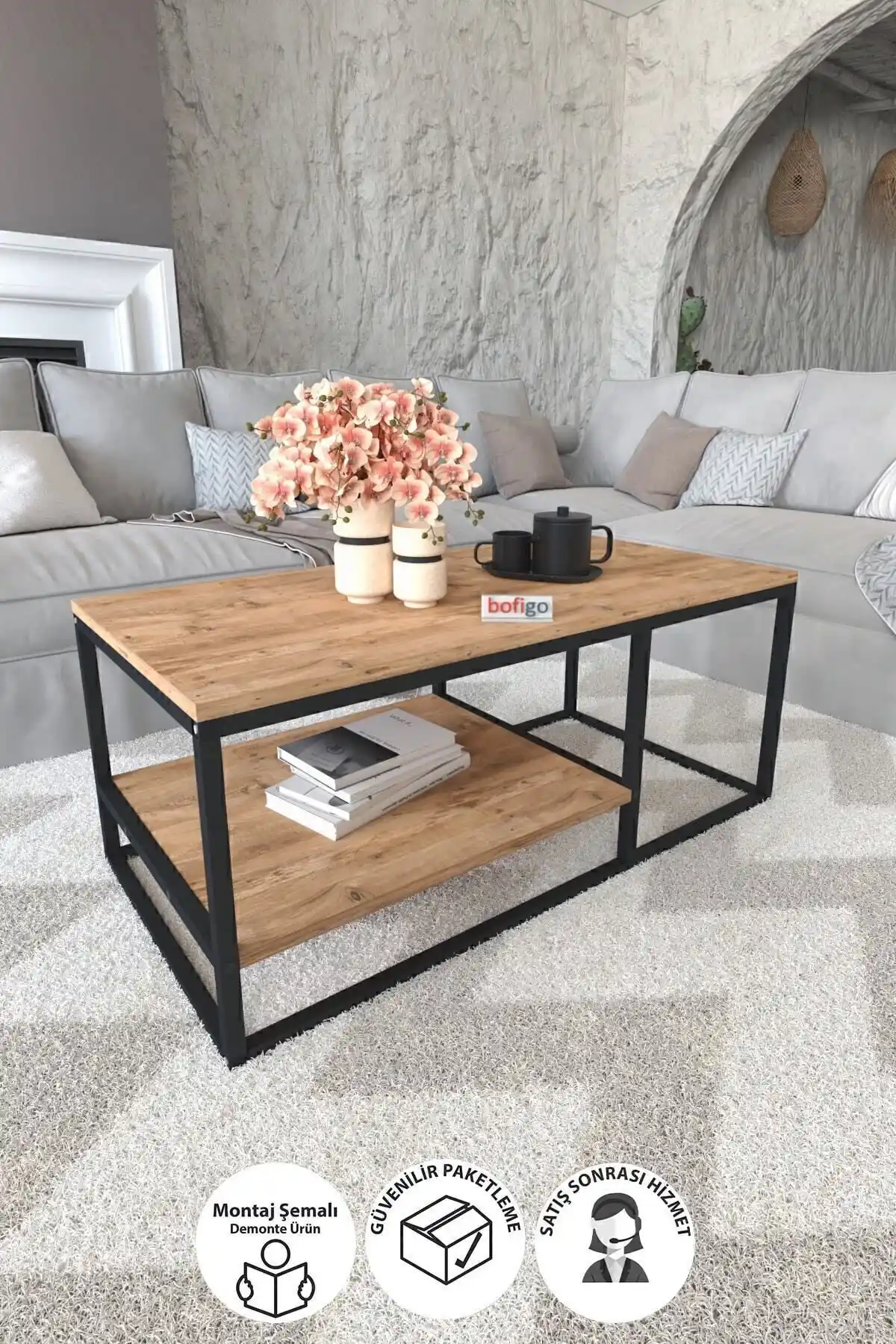 Bofigo Metal Orta Sehpa: Modern ve Dayanıklı Tasarım ile Ev Dekorasyonunu Zenginleştirir