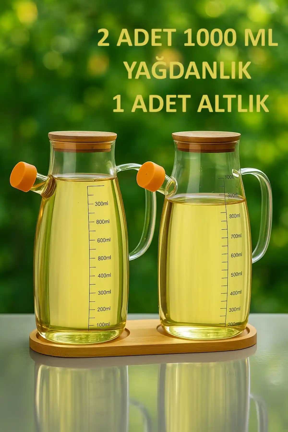 Borosilikat Cam Yağdanlık ve Sirkelik Seti Modern Tasarım ve Dayanıklılık Sunar