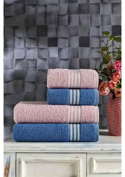 Casnack Veronica 4'lü Banyo Havlu Seti: Yüksek Kalite ve Konfor Sunan Pratik Çözüm