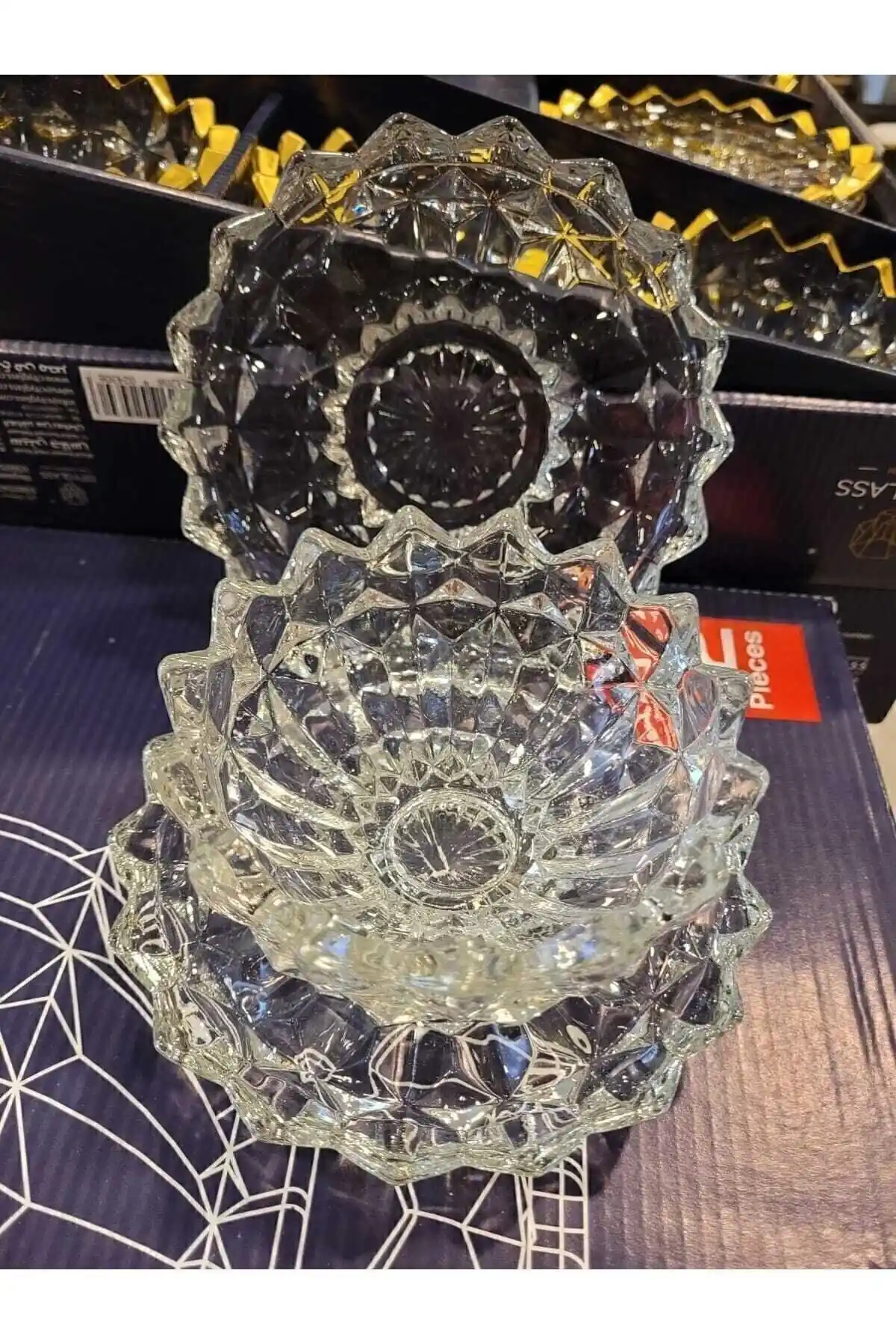 City Glass 12 Parça Çerezlik Seti Modern ve Dayanıklı Mutfak Gereçleri