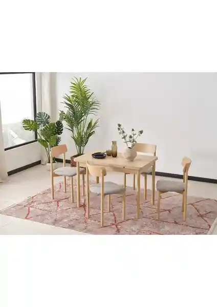 Dekorazi Perla Modern Açılır Yonga Levha Masa Takımı: Estetik ve Fonksiyonellik