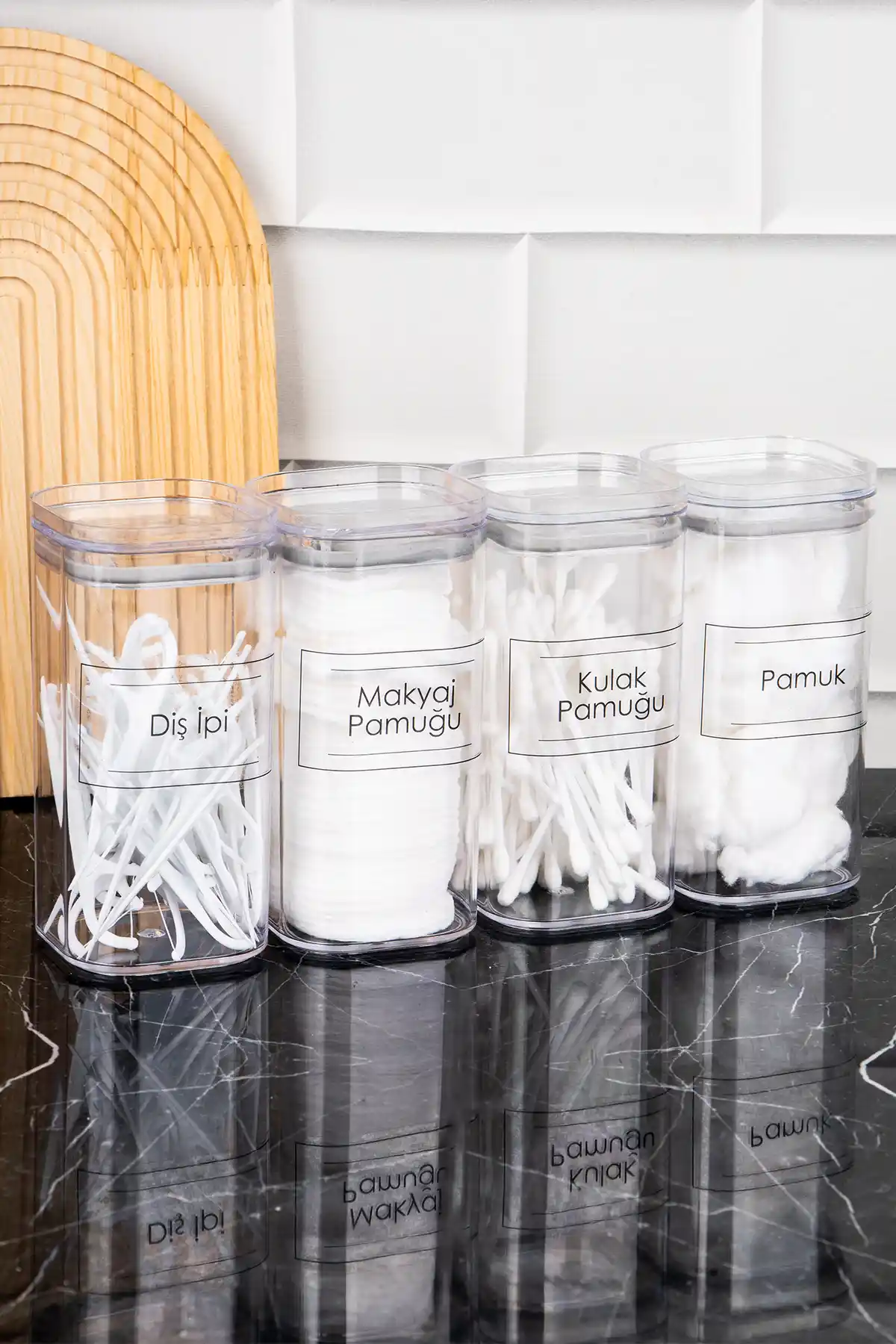 DNS HOME 4'lü Banyo Seti Modern ve Dayanıklı Düzenleyici Çözüm