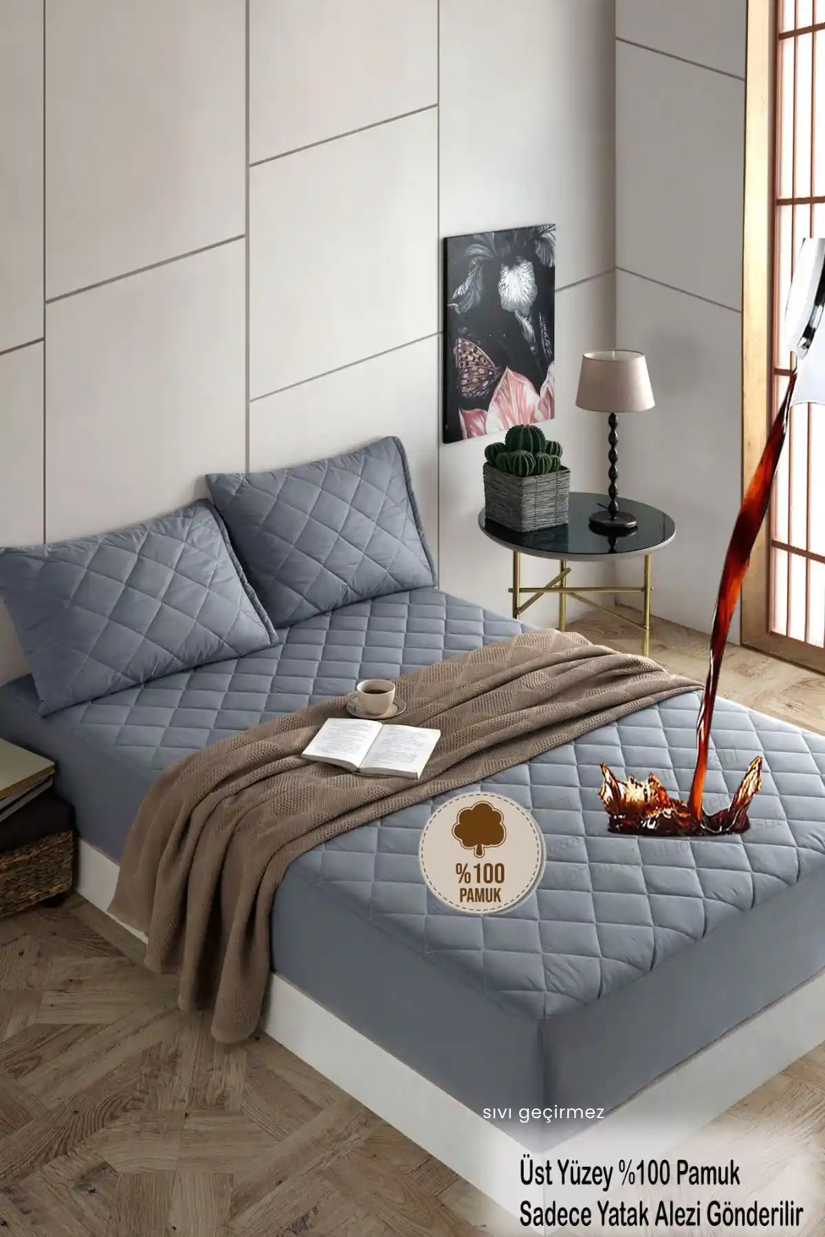 Formeya %100 Pamuk Kapitone Sıvı Geçirmez Yatak Koruyucu Yataklarınız İçin Güvenli ve Konforlu Çözüm