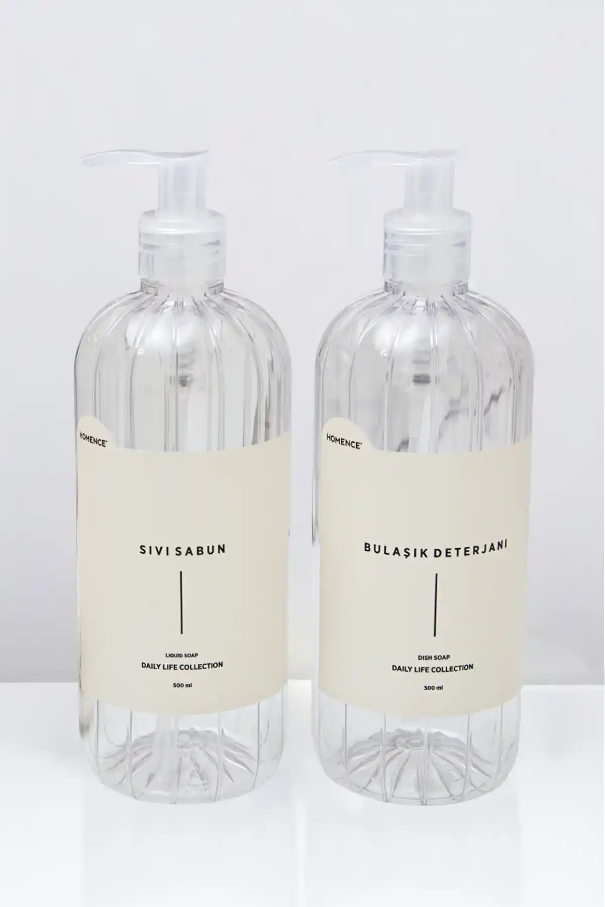 Homence 2'li Plastik Bulaşık Deterjanı ve Sıvı Sabun Seti Modern ve Dayanıklı Tasarım