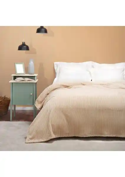 Karaca Home Joena Bej Tek Kişilik Battaniye: Estetik ve Konfor Sunan Hafif Ev Tekstili