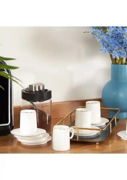 Karaca Snow 6 Kişilik Kahve Fincanı Takımı: Estetik ve Fonksiyonellik Bir Arada
