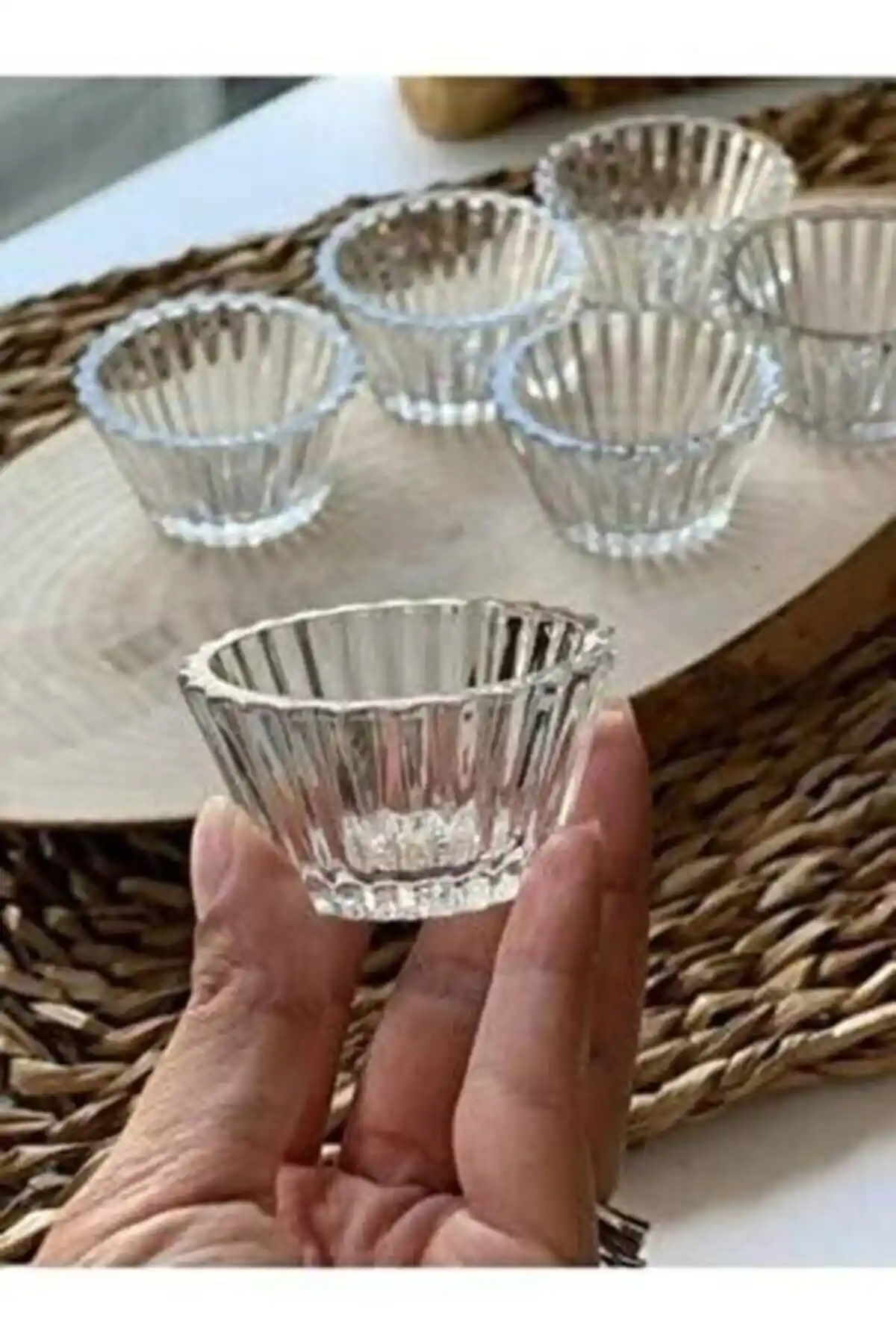 Kaveh Sadaf 6 Parça Cam Sosluk ve Çerezlik Seti Şık ve Pratik Kullanım İçin Uygun