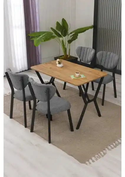 Lumodi Mobilya Elma Modeli Masa Sandalye Takımı Modern ve Çok Yönlü Tasarım