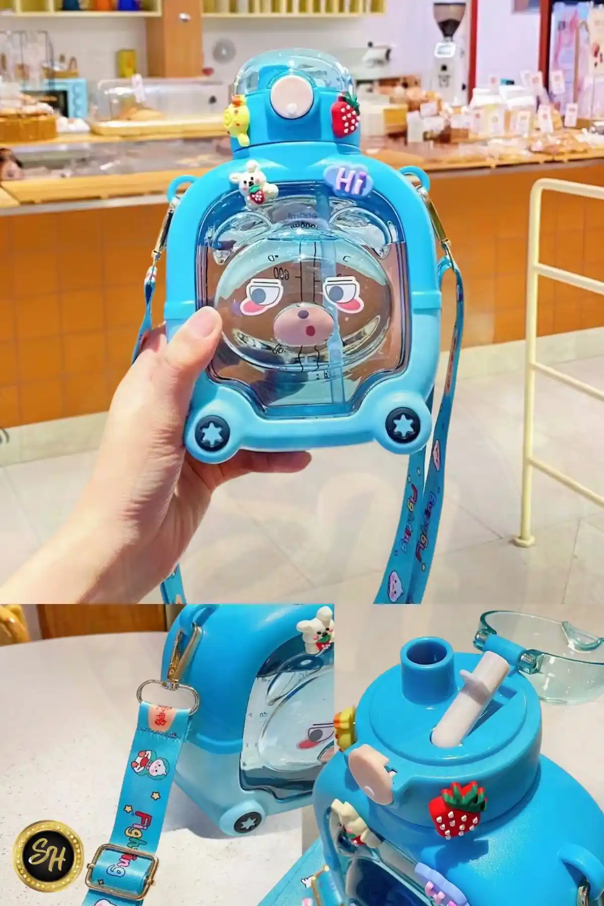 Mimoza Park Sevimli Ayıcık Model Çocuk Su Matarası Geniş Kapasiteli ve Güvenli Tasarım