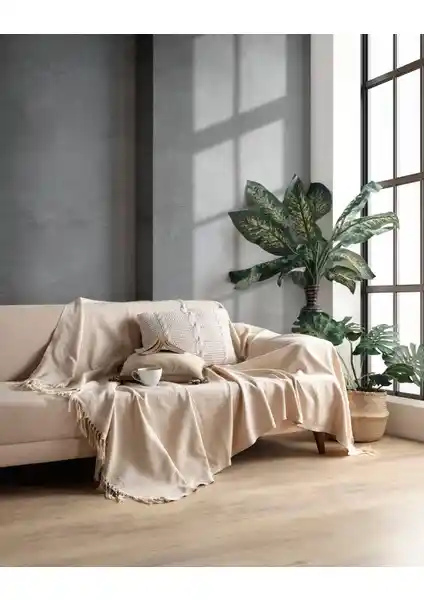 Miracolo Home Pamuklu Dekoratif Koltuk Örtüsü: Estetik ve Dayanıklılık Bir Arada