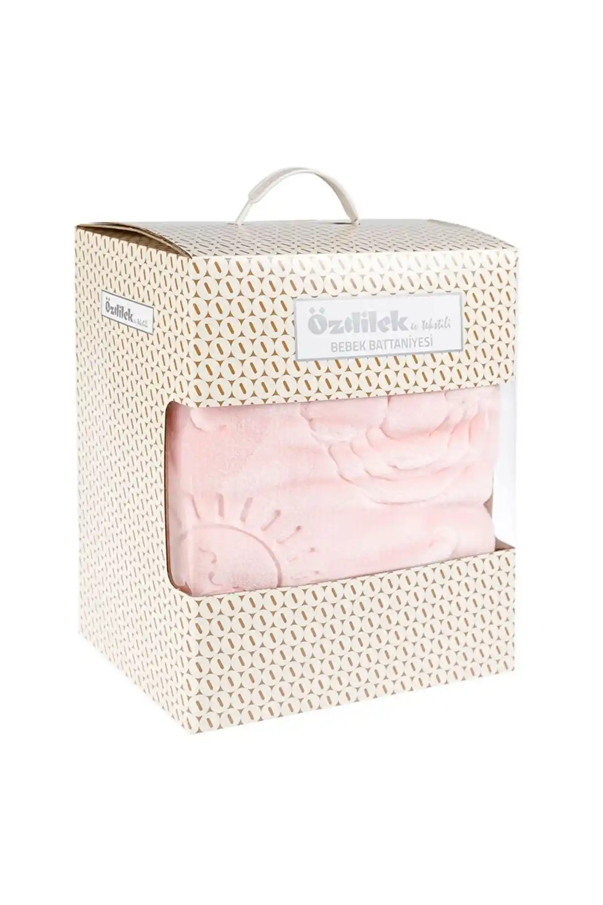 Özdilek Bebe Embos Battaniye 100x120 Pudra Renkli Dayanıklı ve Şık Bebek Battaniyesi