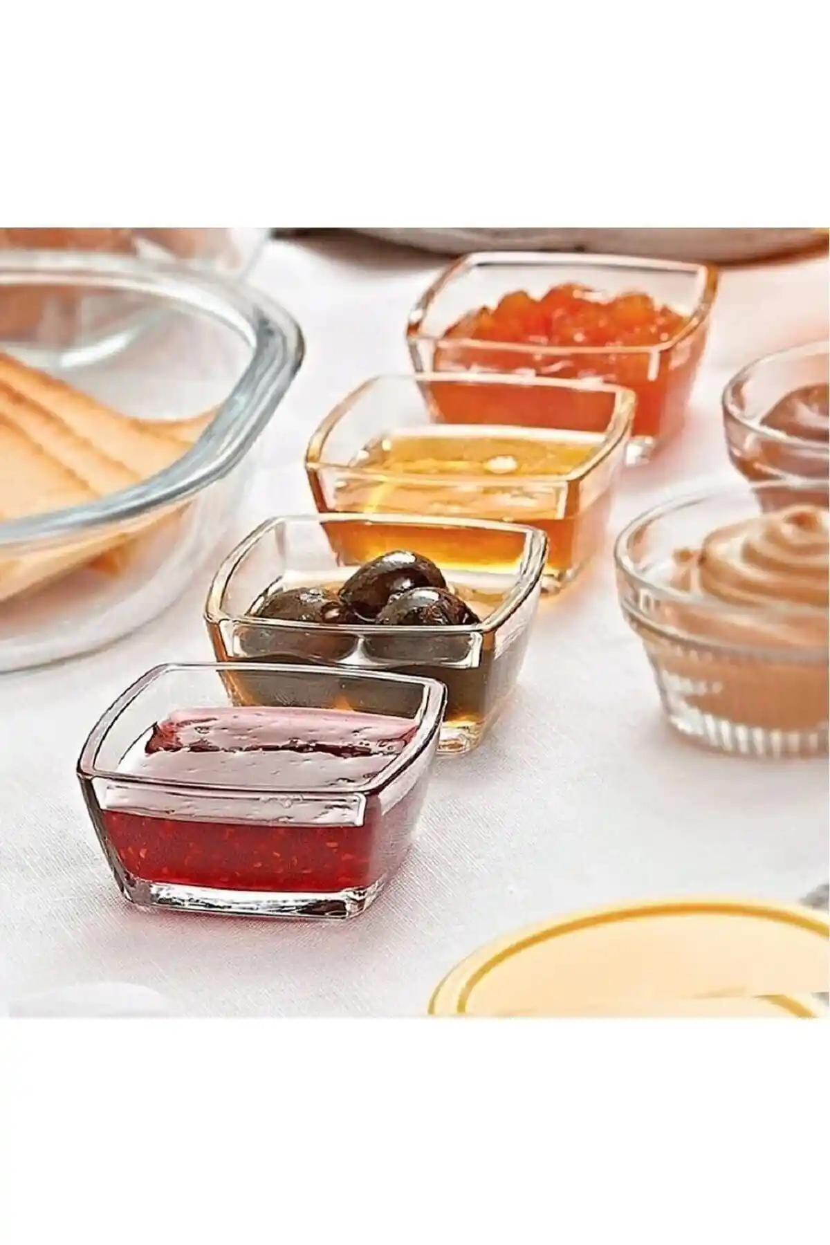 Paşabahçe 53682 Tokio Kase Seti: Şık ve Dayanıklı Mini Reçellik ve Sunum Tabağı