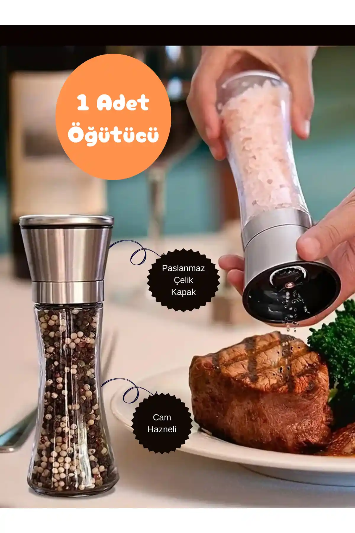 Paslanmaz Çelik Baharat Öğütücü: Modern ve Dayanıklı Mutfak Gereçleri
