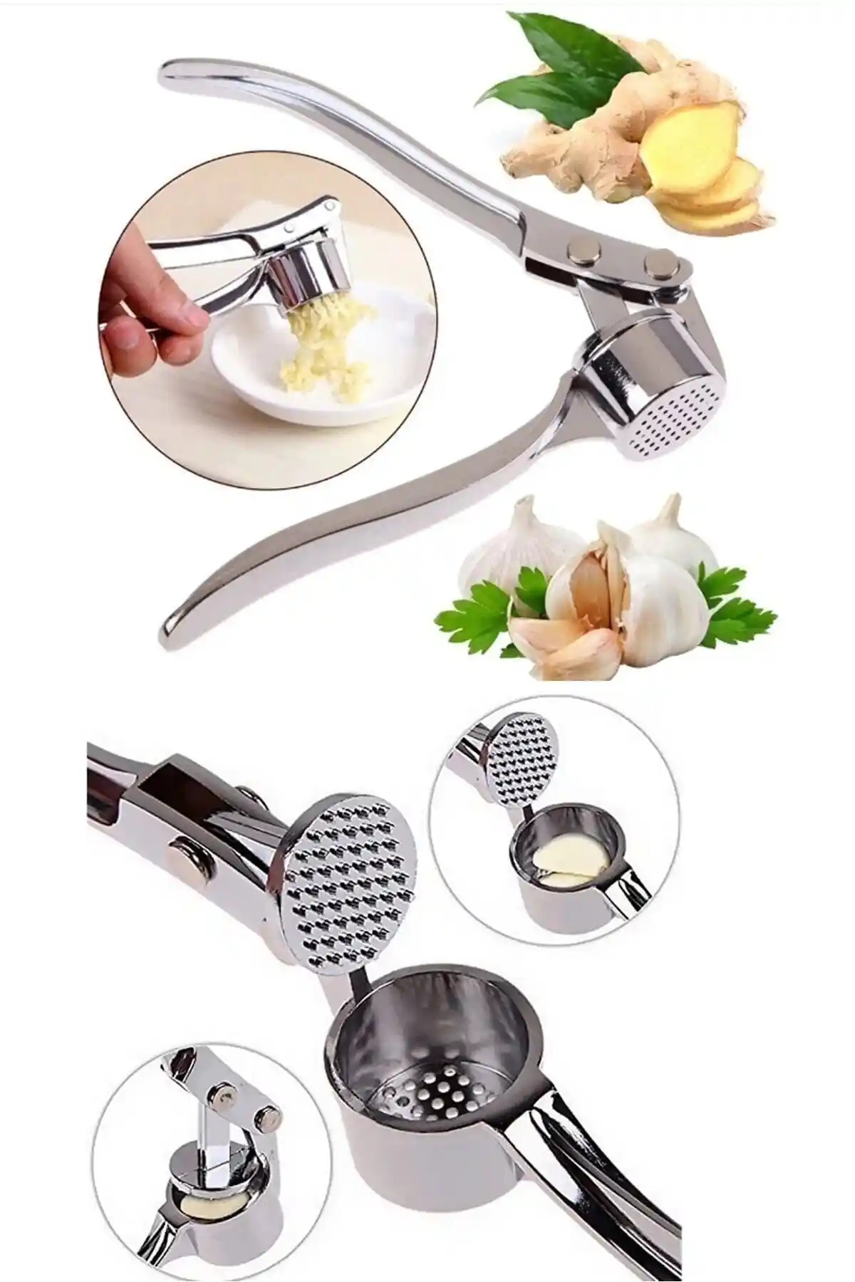 Paslanmaz Çelik Sarımsak Ezici: Dayanıklı ve Pratik Mutfak Yardımcısı Ürün Özellikleri