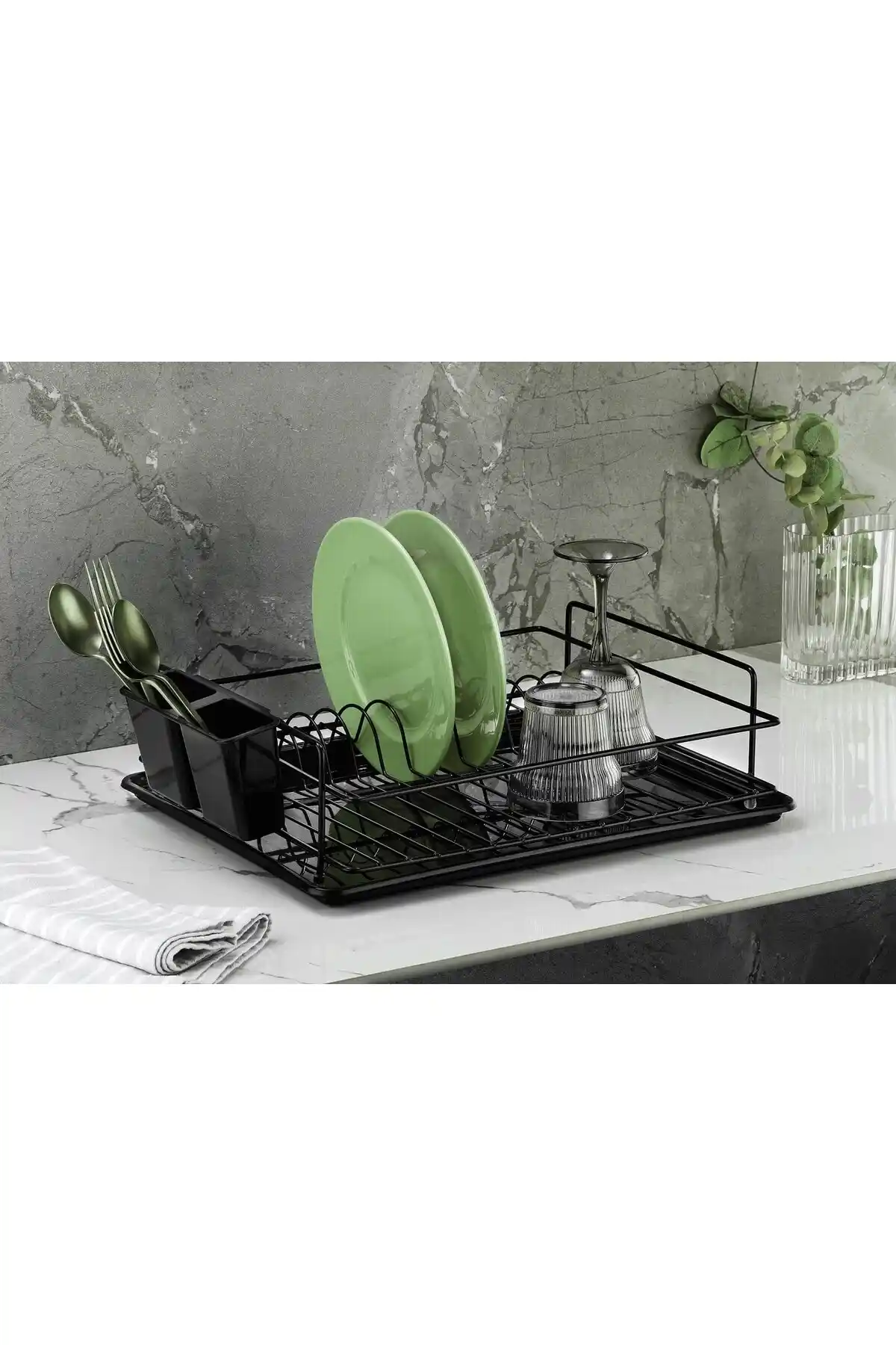 Sas Haus Paslanmaz Çelik Bulaşıklık Modern ve Dayanıklı Mutfak Çözümü 35x45 cm