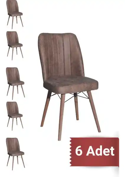 Yafes Kare Gold 6'lı Sandalye Seti Modern Tasarım ve Dayanıklılık Özellikleri