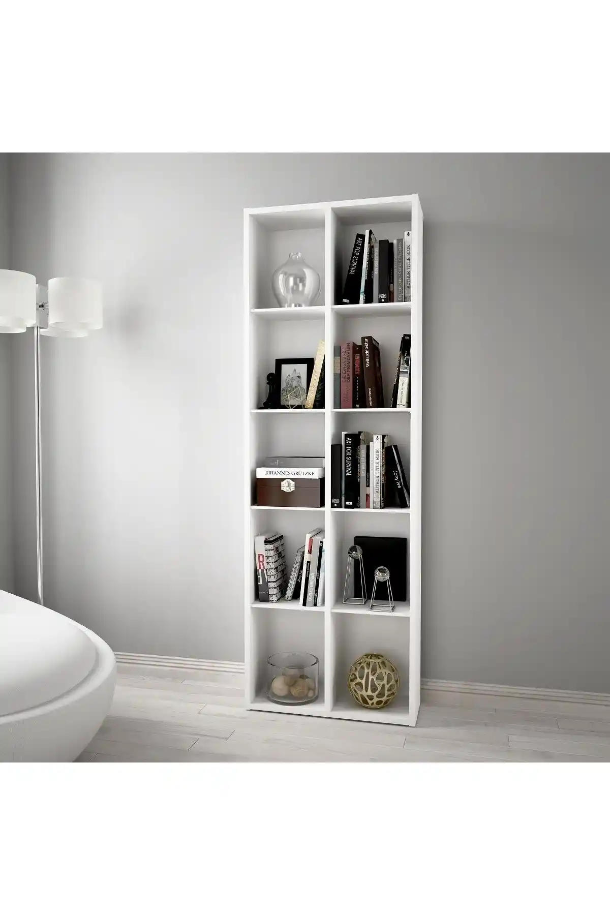 Alesta Life 10 Gözlü Raflı Kitaplık Modern ve İşlevsel Depolama Çözümü