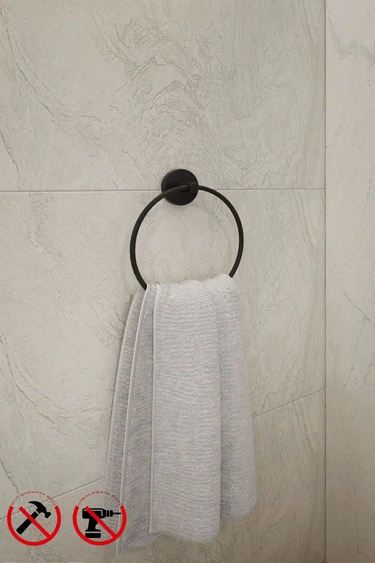 Alper Banyo Siyah Metal Havluluk Modern ve Dayanıklı Tasarımıyla Banyonuzu Şıklıkla Tamamlar