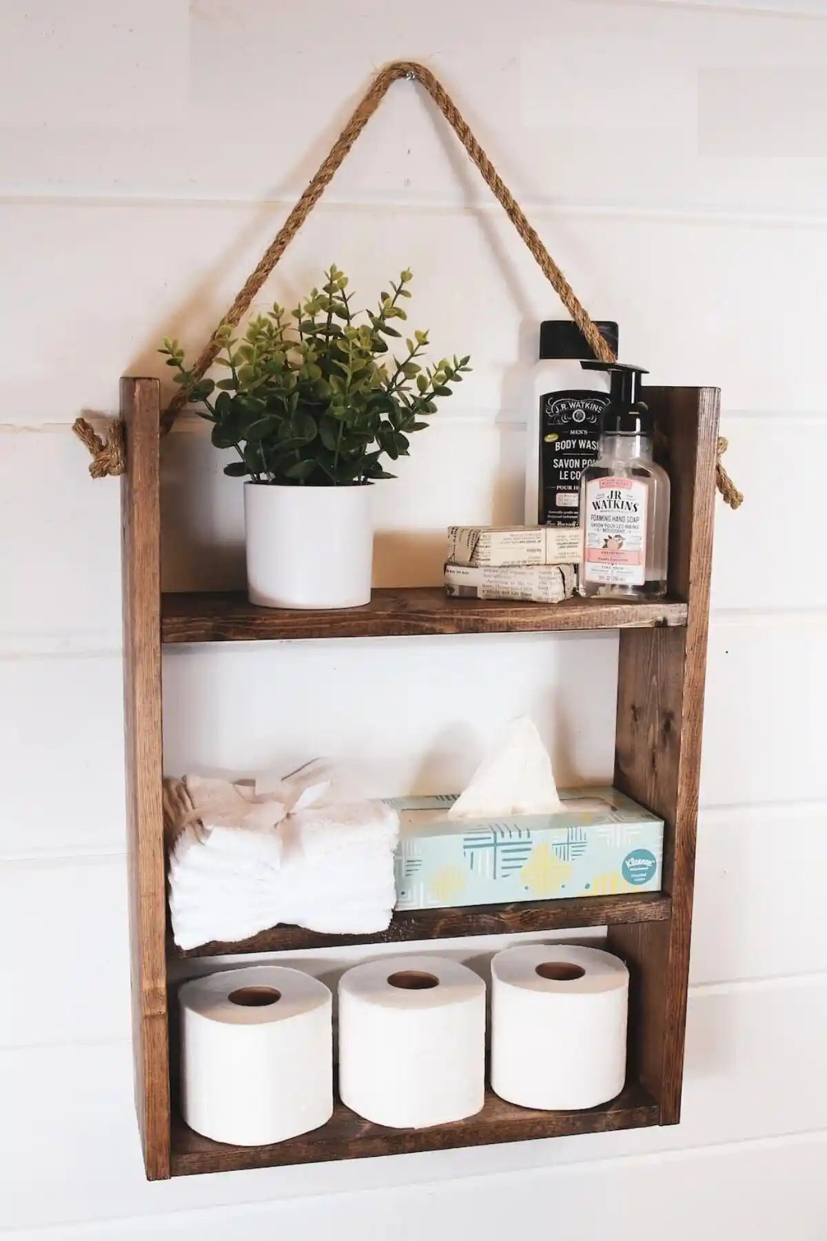 Alyones Retro Ahşap Banyo Düzenleyici ve Depolama Rafı - Şık ve Fonksiyonel Tasarım