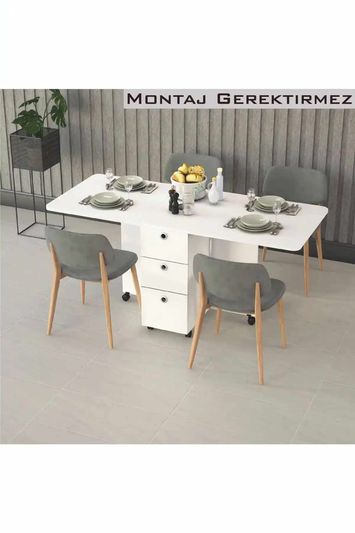 Asra Trend %100 MDF Katlanabilir Masa: Modern ve Pratik Çözüm Sunan Çok Amaçlı Masa