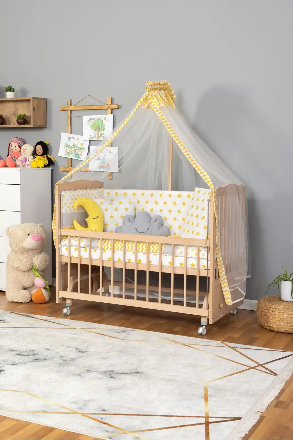 Bamgidoo Doğal Ahşap Beşik: Güvenli ve Estetik Çocuk Uyku Çözümü Türkiye