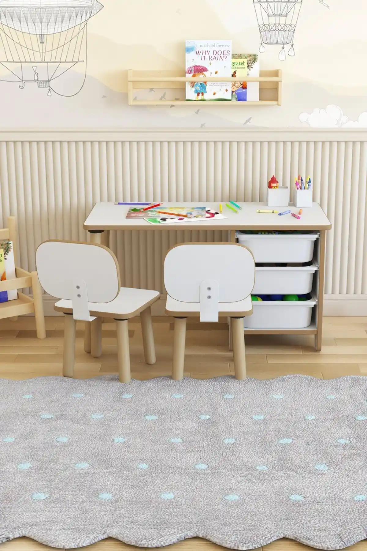 Çocuklar İçin Güvenli ve Şık Masa Sandalye Takımı: Ergonomik ve Dayanıklı Tasarım