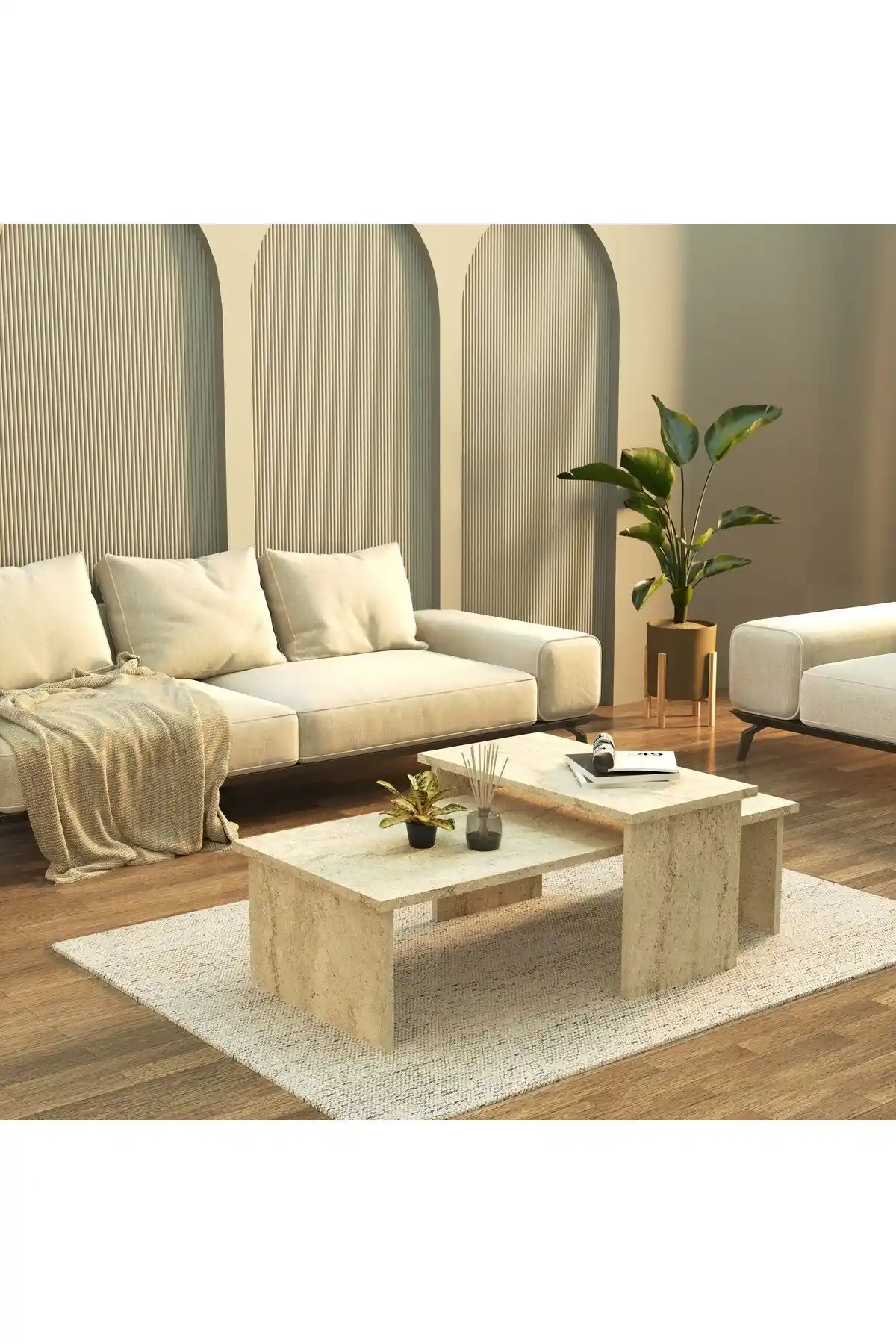 Cool Home Vera 2'li Orta Sehpa Modern Tasarım ve Dayanıklı Malzeme ile Şıklık Sunar