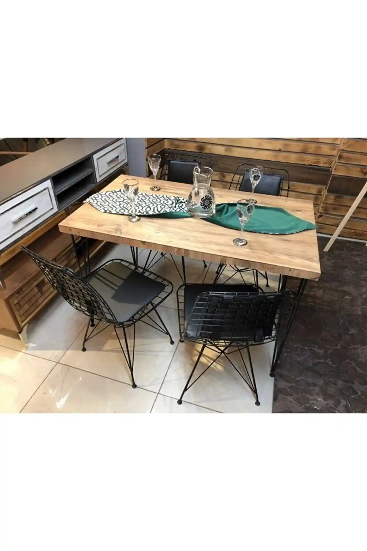 Cosargroup Atlantik Çam Masa ve Sandalye Takımı Modern ve Dayanıklı Tasarım