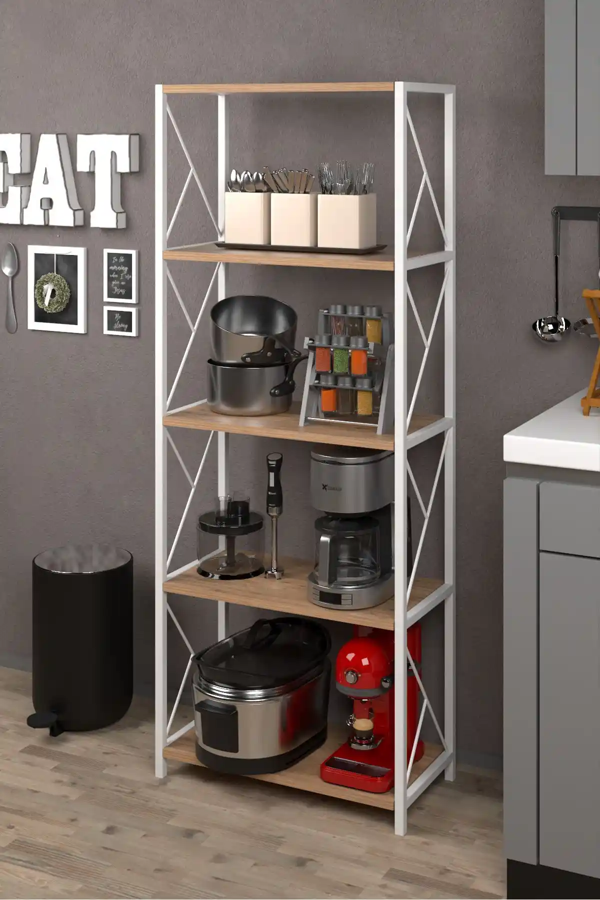 Cosargroup Bohem Mutfak Rafı: Modern ve Retro Tasarımla Fonksiyonel Depolama Çözümü