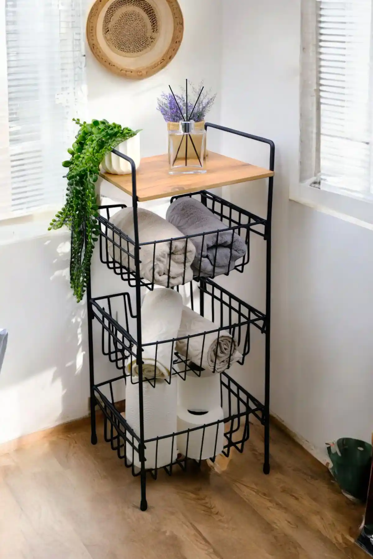 Digithome Çok Amaçlı 3 Katlı Banyo Organizeri Şık ve Fonksiyonel Tasarım