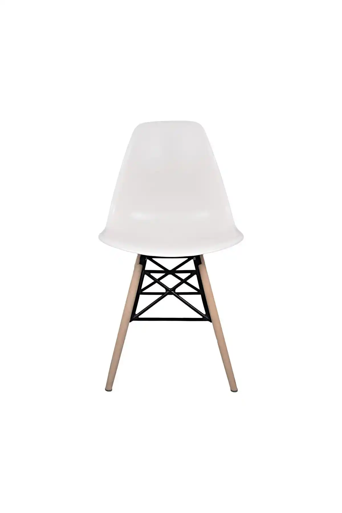Dorcia Home Beyaz Eames Plastik Kafesli Sandalye Modern ve Dayanıklı Tasarım