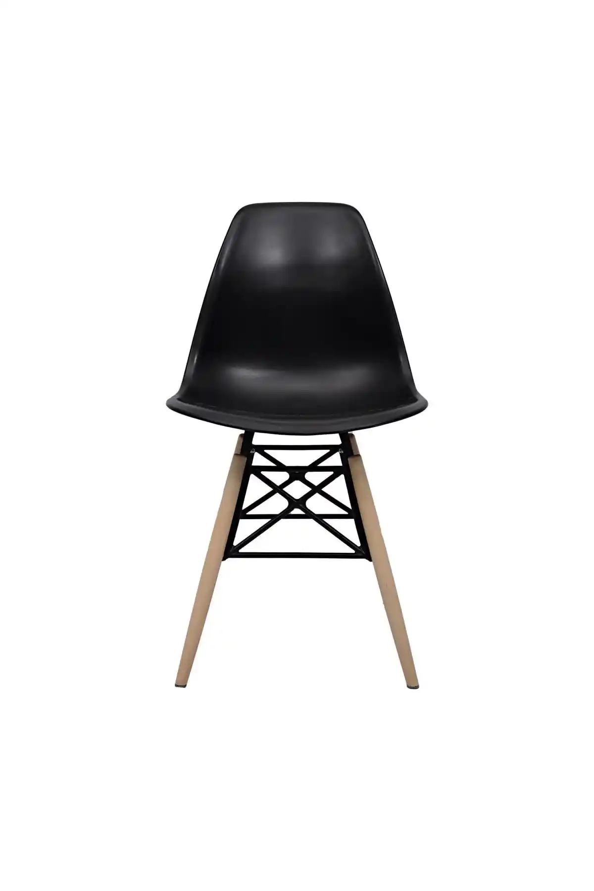 Dorcia Home Siyah Eames Plastik Kafesli Sandalye: Modern ve Dayanıklı Tasarım Özellikleri