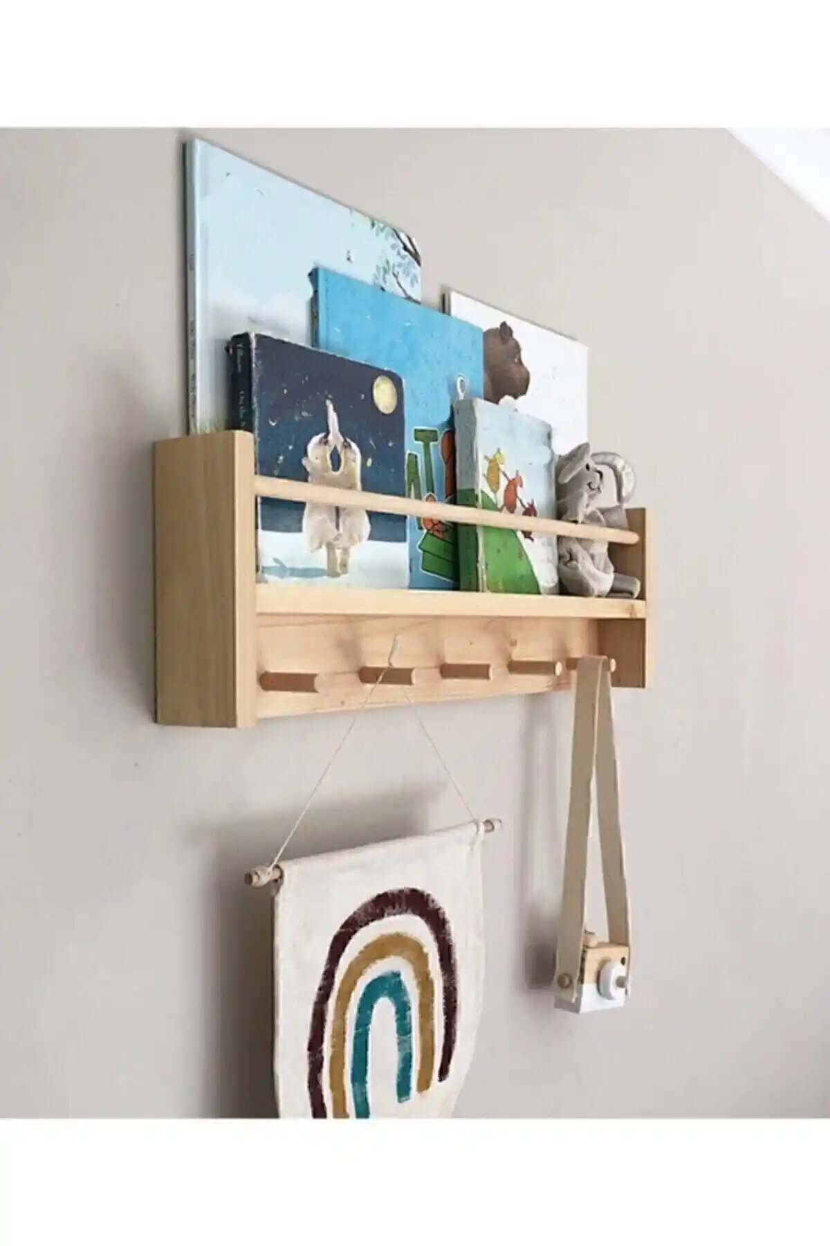 DRD Ahşap Bebek ve Çocuk Odası Rafı: Estetik ve Fonksiyonellik Bir Arada