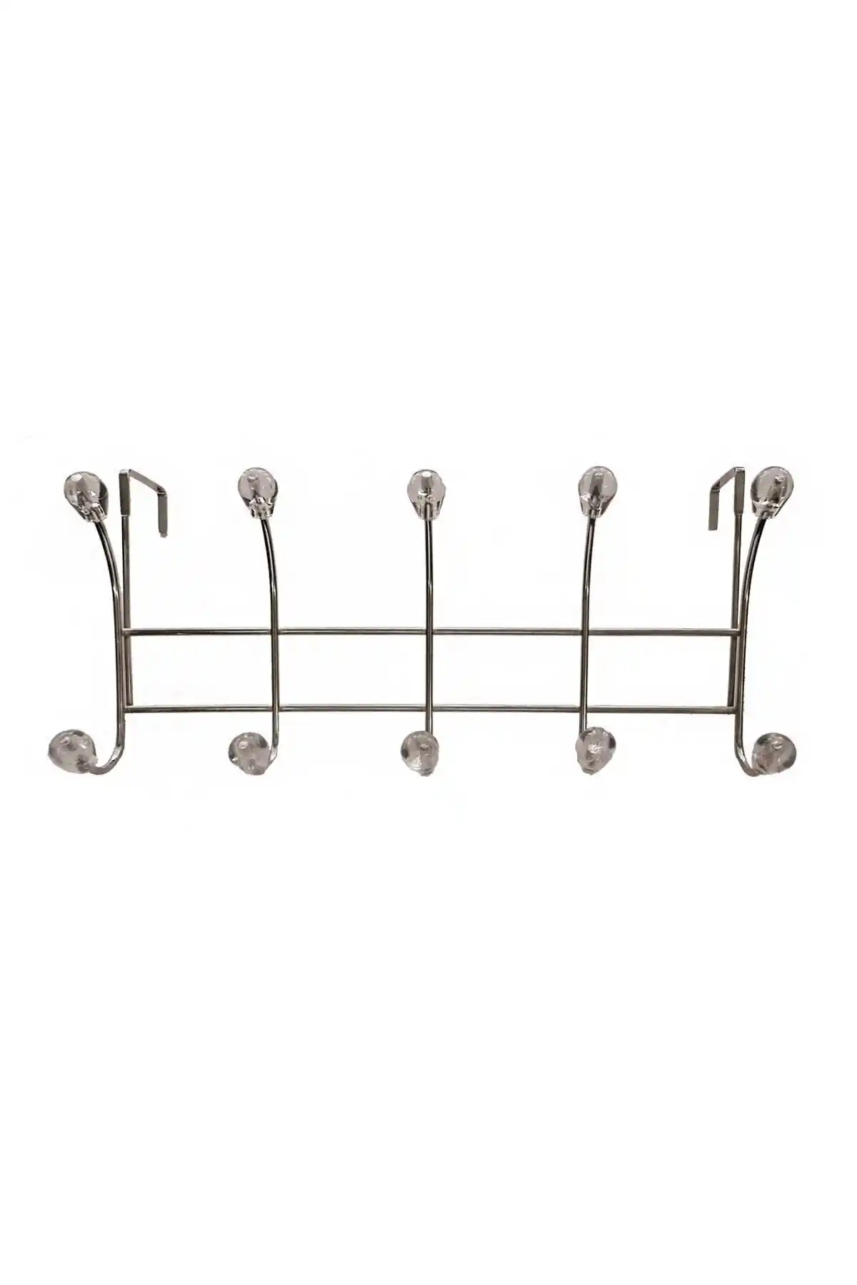 Elmop 10'lu Kapı Arkası Metal Askı Kristal Boncuklu Modern Dekorasyon Çözümü