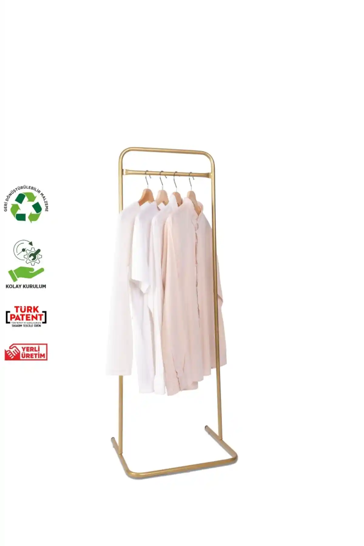 Fec Reklam Ulu Metal Konfeksiyon Askılığı Modern ve Şık Tasarımıyla Ev Dekoruna Uyum Sağlar