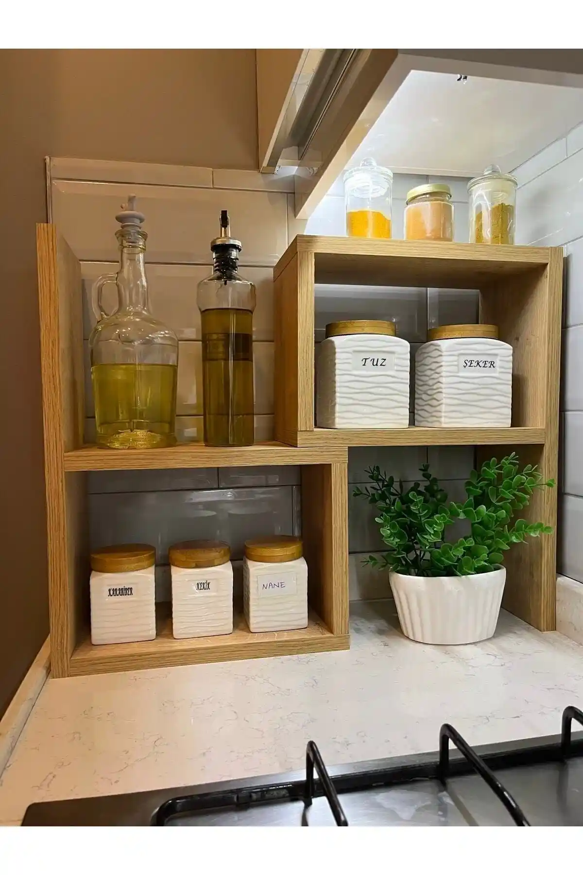 Genel Markalar Ayarlanabilir Çok Amaçlı Tezgah Üstü Raf ile Pratik ve Şık Depolama Çözümü