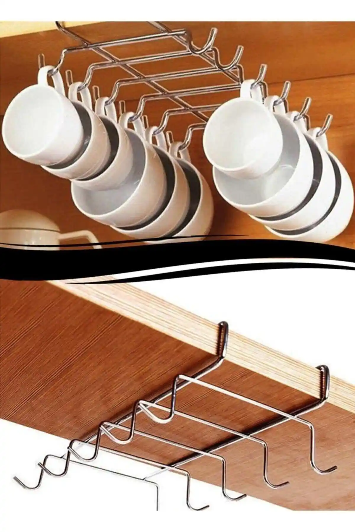 Genel Markalar Metal Fincan Askısı: Modern ve Pratik Mutfak Organizasyonu Çözümü