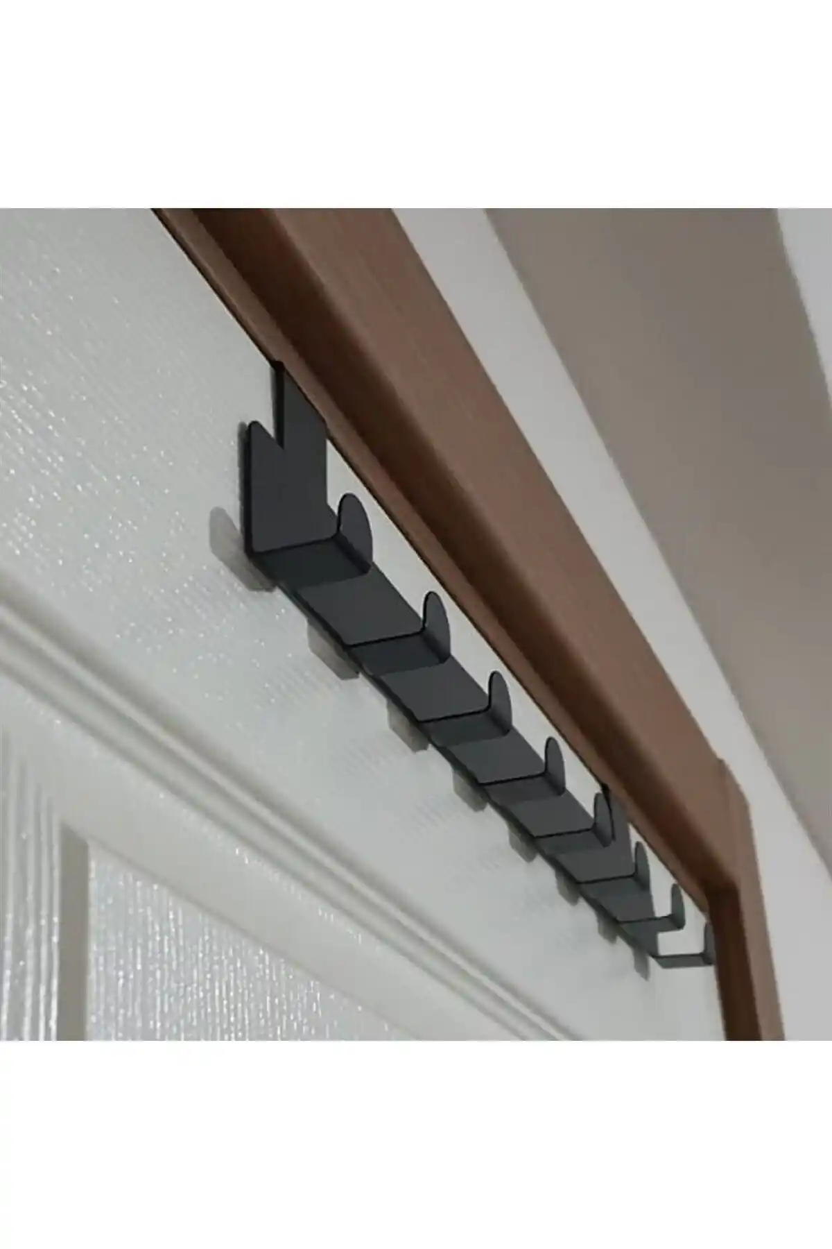 Genel Markalar Metal Mat Siyah Amerikan Kapı Arkası Askılık Organizer