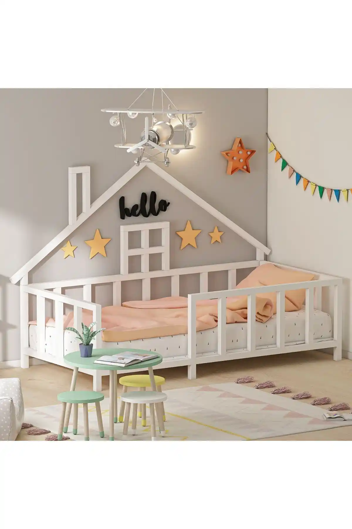 Givayo Mobilya Haus Montessori Yatak 100x200 Modern Tasarım ve Güvenli Kullanım
