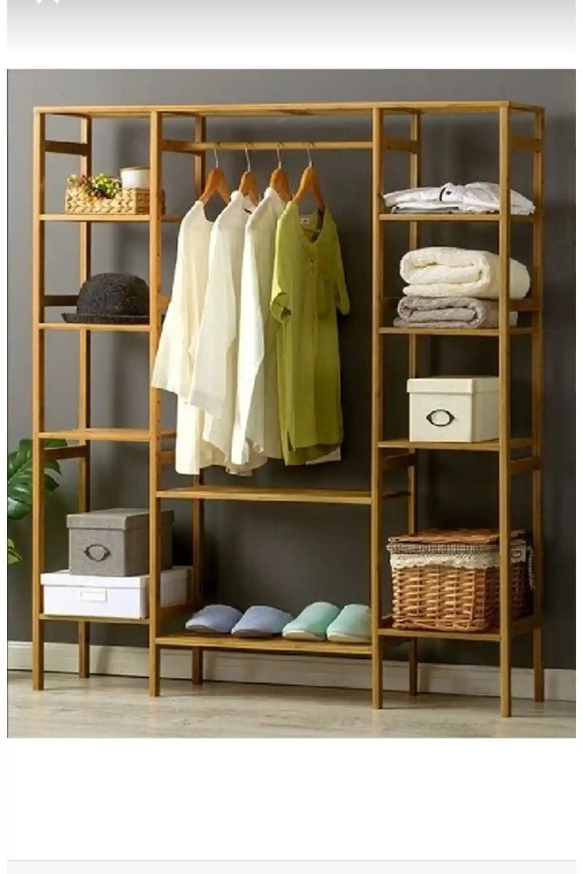 Hazel Mobilya Açık Gardırop Elbise Askılığı Modern ve Dayanıklı Tasarım