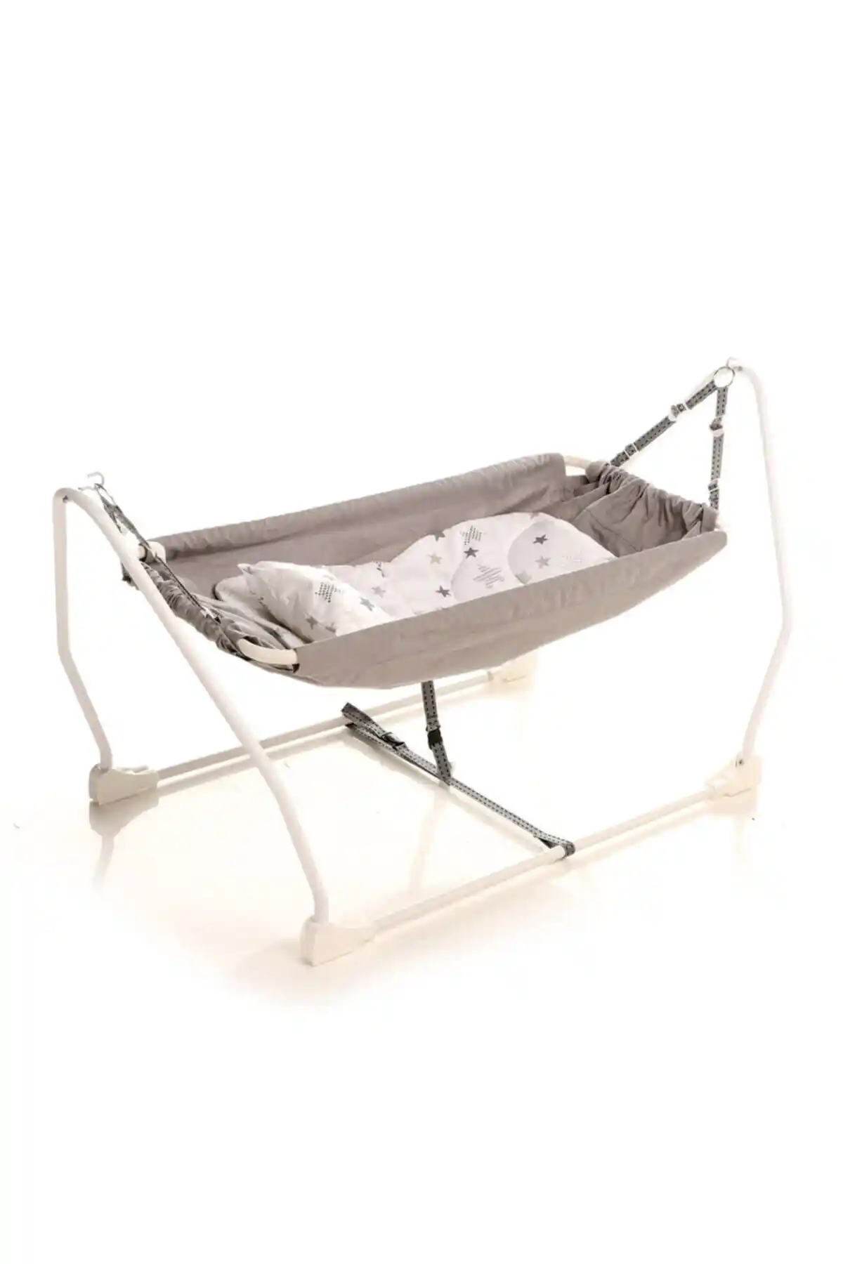 Holmen Marmaris Bebek Hamağı Gri – Ergonomik ve Güvenli Bebek Uyku Çözümü
