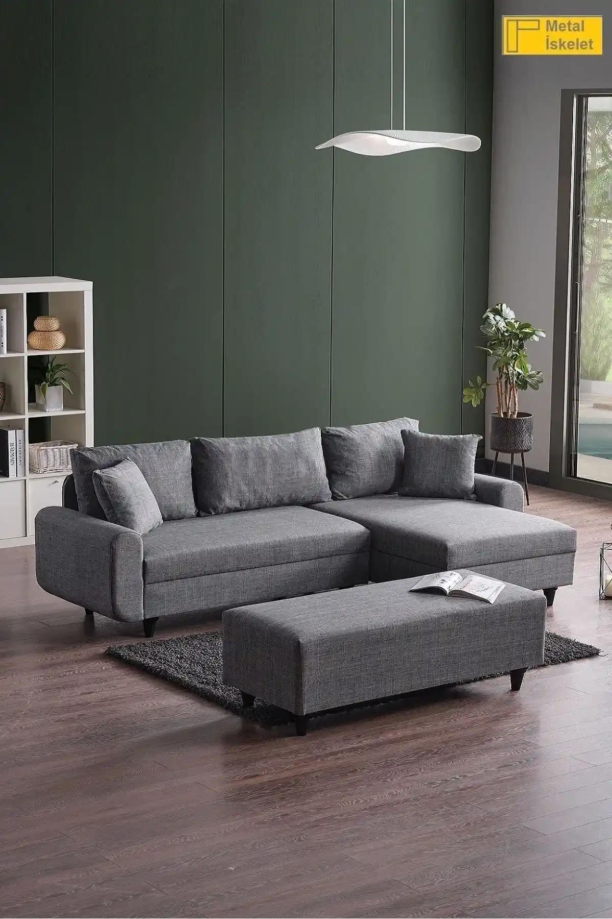 Kagu Corner Flavia Puflu Köşe Takımı: Modern ve Çok Fonksiyonlu Oturma Çözümü