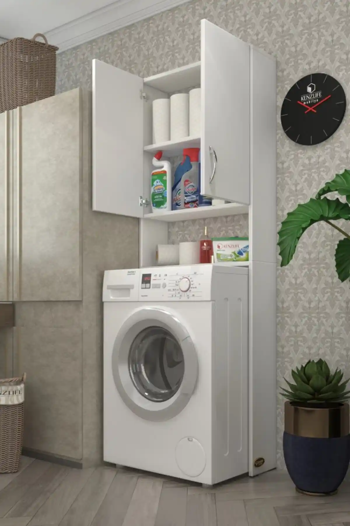Kenzlife Veronika Banyo Dolabı Modern Tasarım ve Fonksiyonelliği Bir Arada Sunar