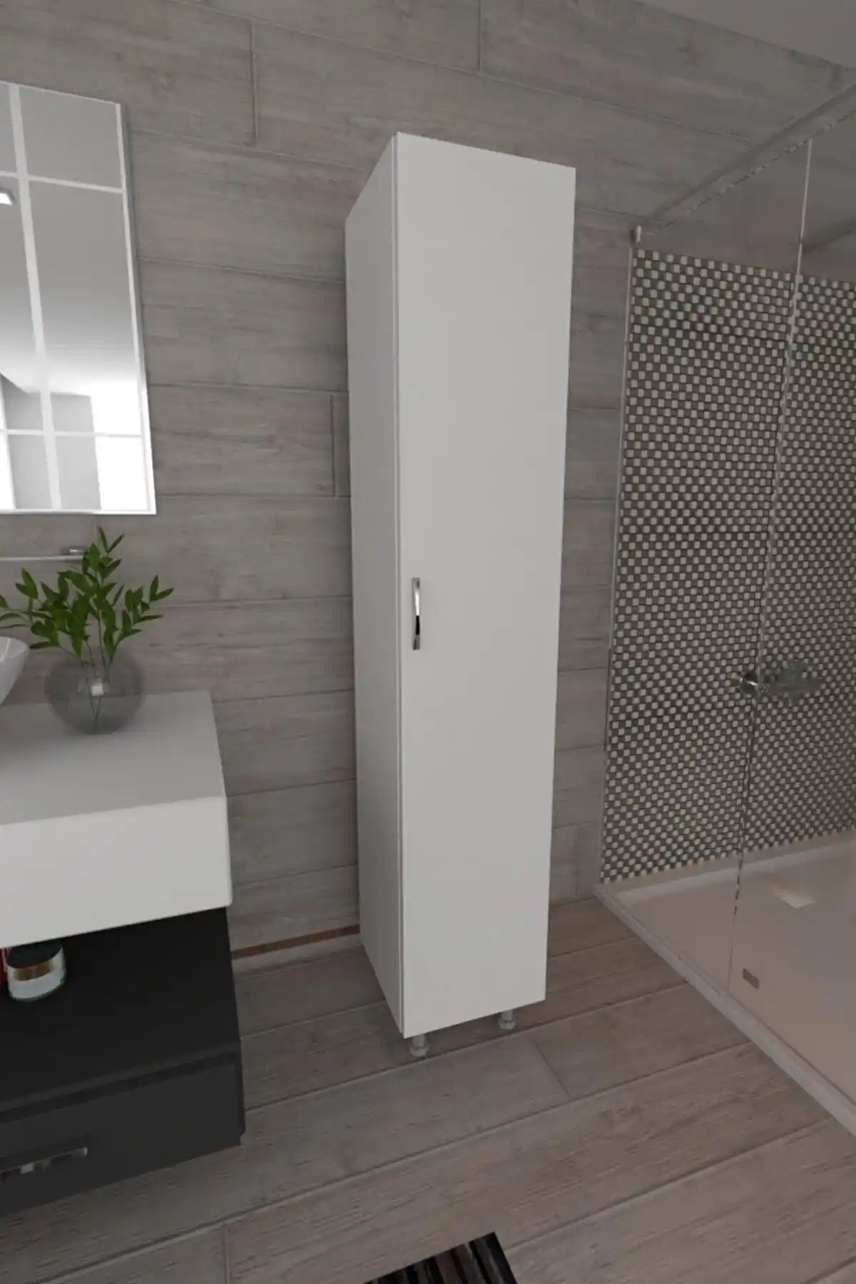 Koordinat Mobilya 5 Raflı Banyo Boy Dolabı: Modern ve Fonksiyonel Depolama Çözümü